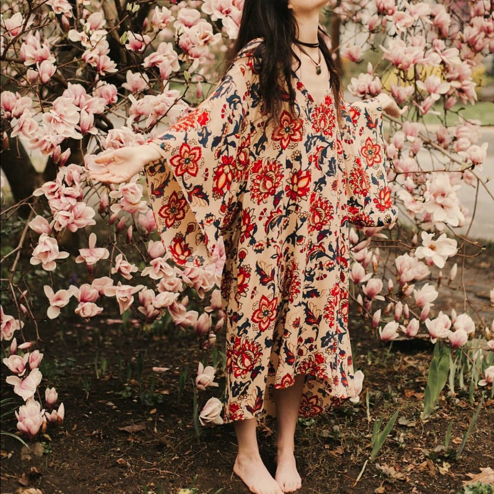 Tysa Printed Gypsy Boho Dress